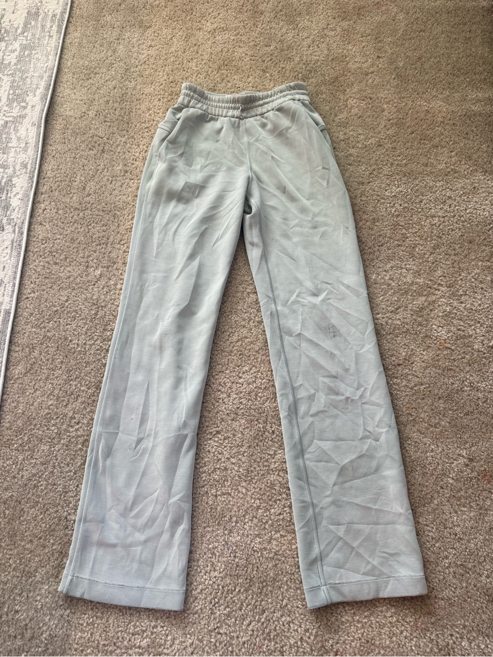 lululemon athletica Mint Green Wide-Leg Lounge Joggers